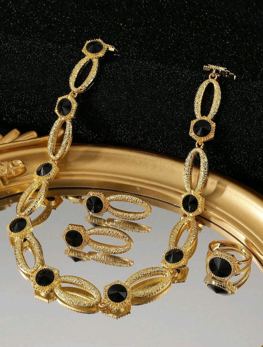 Earring necklace ring set
